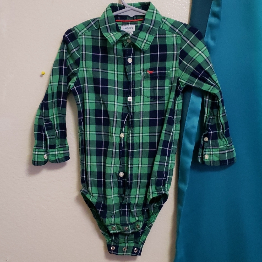 Plaid onesie